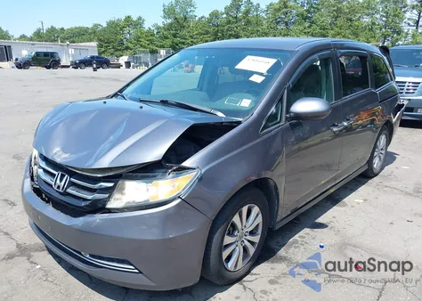 2014 Honda Odyssey Ex from USA, damaged, VIN 5FNRL5H48EB081535